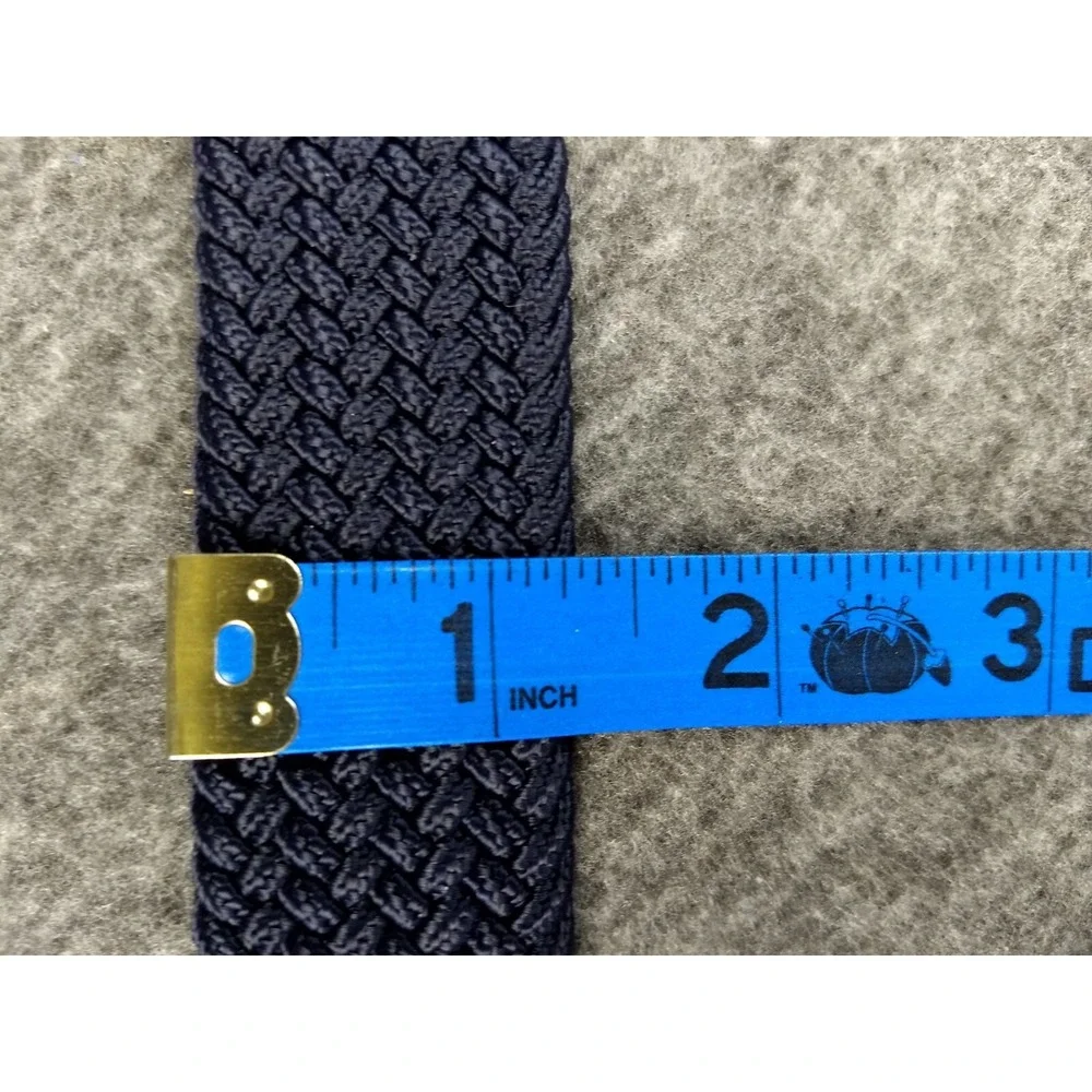 Woven Elastic Braided Belts Set/3  Black Rust Navy Men 44